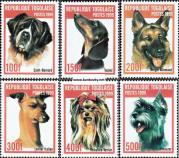 Známky Togo 1999 Psy, nerazítkovaná séria MNH - Kliknutím na obrázok zatvorte -